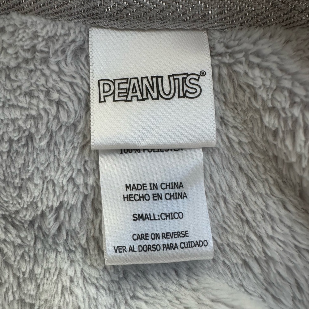 Peanuts Snoopy Light Grey Crew Neck Sweatshirt, Size S, MSRP $37 - Picture 5 of 6